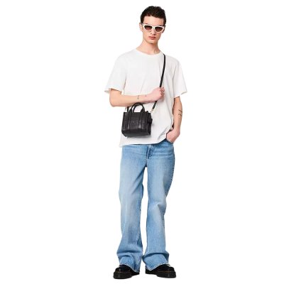 THE LEATHER CROSSBODY TOTE BAG